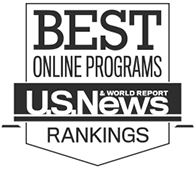 US News Best Online Programs badge